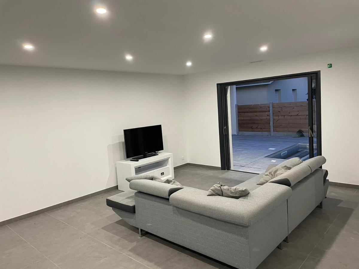 Maison Moderne Avec Piscine Chauffee 라카노오세앙 외부 사진