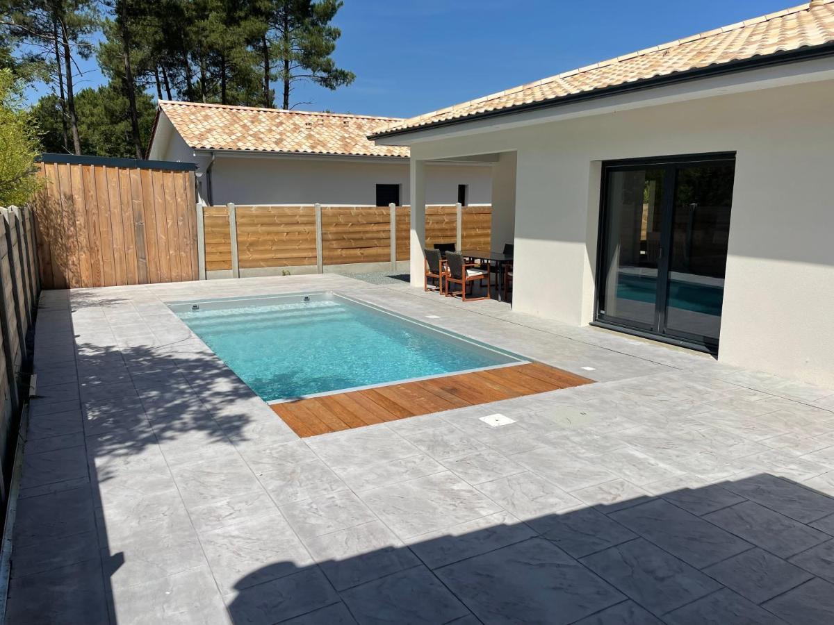 Maison Moderne Avec Piscine Chauffee 라카노오세앙 외부 사진